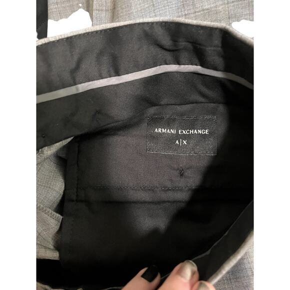 A/X Armani Exchange Men's Slim Pants 36 X 32 Gray Wool Blend 09P0X0 0X072 - Picture 6 of 8